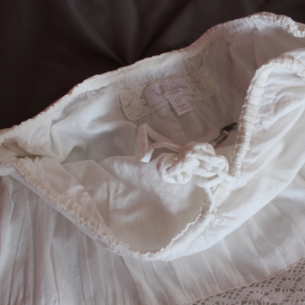 Hollister White Cotton Skirt - Picture 4 of 4